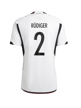 Moški Nogometna dresi replika Nemčija Antonio Rudiger #2 Domači SP 2022 Kratek rokav